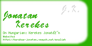 jonatan kerekes business card